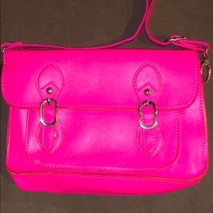 Neon Pink Satchel